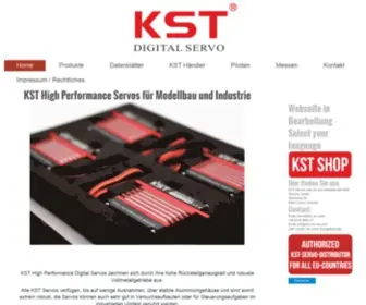 KST-Servos.com(KST Servos Ihr Distributor für KST High Performance Servos) Screenshot