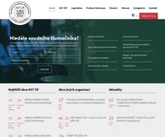 KSTCR.cz(Komora soudních tlumočníků České republiky (KST ČR)) Screenshot