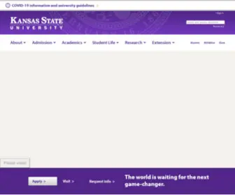 Ksu.edu(Kansas State University) Screenshot