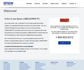 Ksun.com(K-Sun Industrial Identification Solutions) Screenshot