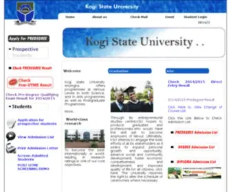 Ksuportal.edu.ng(Kogi State University) Screenshot