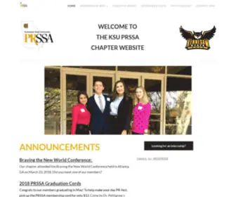 Ksuprssa.org(Kennesaw State University Public Relations Student Society of America) Screenshot