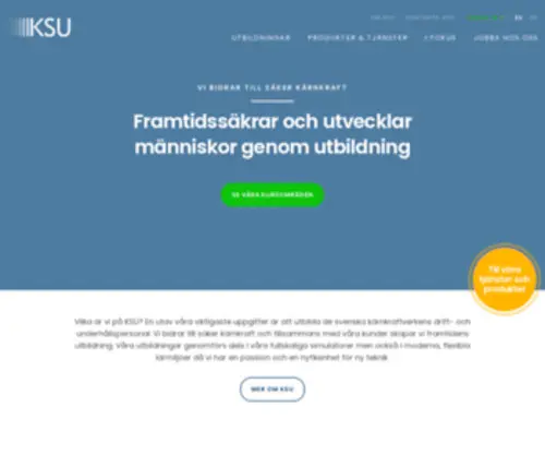Ksu.se(Kärnkraftsäkerhet och Utbildning) Screenshot