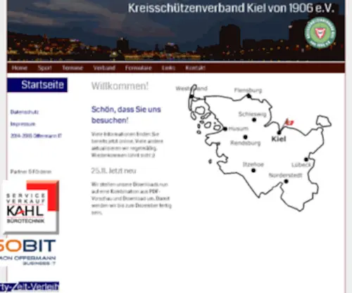 KSVK-Kiel.de(Willkommen auf der Startseite) Screenshot