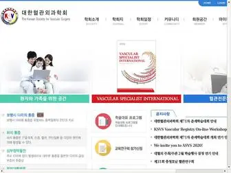 KSVS.org(대한혈관외과학회) Screenshot