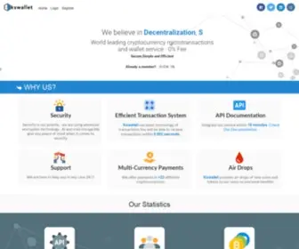Kswallet.net(Cryptocurrency Microtransaction & Wallet Service) Screenshot