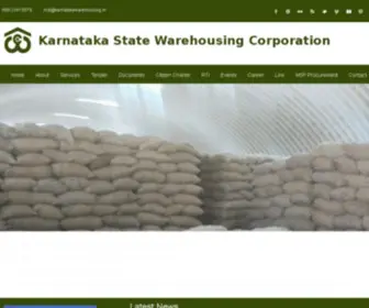 KSWC.in(Karnataka State Warehousing Corporation) Screenshot