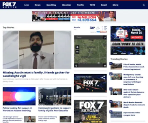 KTBC.com(FOX 7 Austin) Screenshot