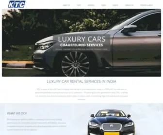 Ktcindia.com(Luxury Car Rentals in India) Screenshot