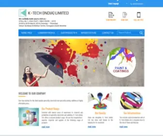 Ktech-India.com(Textile Chemicals Manufacturer) Screenshot