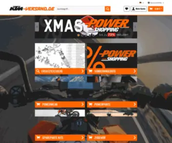 KTM-Versand.de(KTM Onlineshop) Screenshot