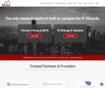 Ktmine.com(Intellectual Property Data & Analytics Platform) Screenshot