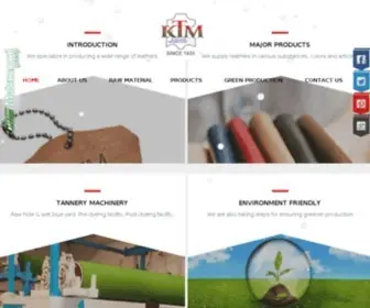 KTmleather.com(Khawaja Tanneries Private Limited) Screenshot