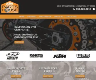 KTmpartshouse.com(KTM Parts House) Screenshot