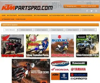 KTmpartspro.com(KTM Parts Pro) Screenshot