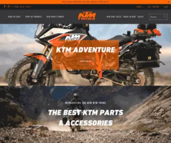 KTMtwins.com(KTM Parts and Accessories) Screenshot