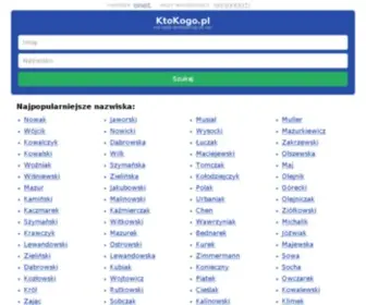 Kto-Kogo.pl(Kto kogo reprezentuje w spółkach) Screenshot