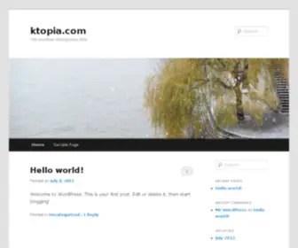 Ktopia.com(Yet Another Wordpress Site) Screenshot