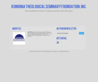 KTsfi.edu.ph(Koinonia Theological Seminary Foundation) Screenshot