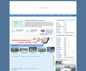 KTTvtaynguyen.org.vn(Đài Khí tượng Thuỷ văn khu vực Tây Nguyên) Screenshot