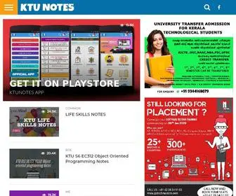 Ktunotes.in(KTU NOTES) Screenshot