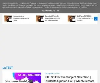 Ktustudents.in(This website) Screenshot