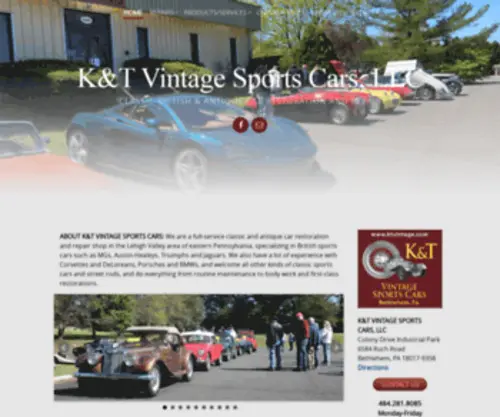 Ktvintagecars.com(K&T Vintage Sports Cars) Screenshot
