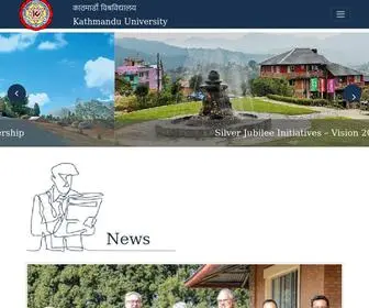 KU.edu.np(Kathmandu University (KU)) Screenshot