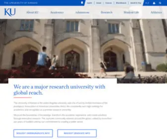 KU.edu(Explore the home of the Jayhawks) Screenshot