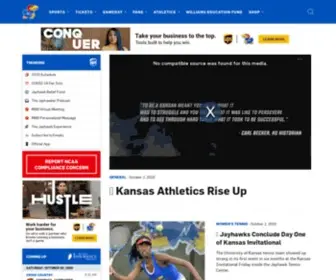 Kuathletics.com(Official Site of University of Kansas Athletics) Screenshot
