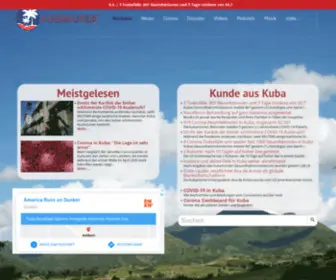 Kubakunde.de(Neue und wichtige Nachrichten aus und über Kuba und Havanna) Screenshot