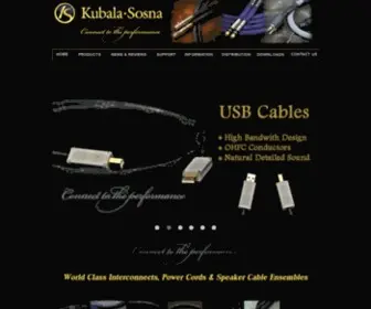 Kubala-Sosna.com(Kubala-Sosna Research Audio Cables) Screenshot