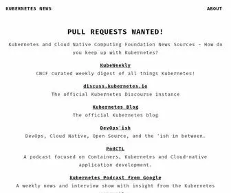 Kubenews.net(Kubernetes and Cloud Native Computing Foundation News Sources) Screenshot