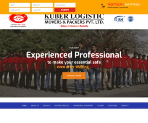 Kubermoverspackers.com(Kuber Packers and Movers) Screenshot