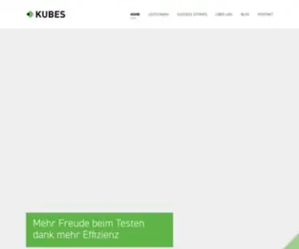 Kubes.ch(KUBES AG: Automatisierte Testsysteme für die Qualitätssicherung Ihrer Produkte) Screenshot