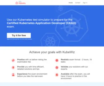 Kubewiz.com(CKAD CKA CKS Exam Simulator) Screenshot