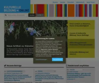 Kubi-Online.de(Kulturelle bildung online) Screenshot