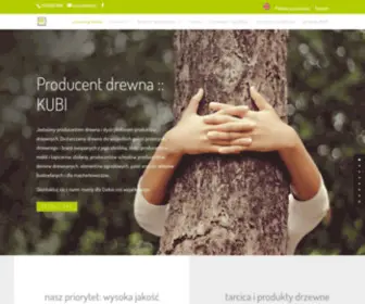 Kubi.pl(Producent i dystrybutor drewna: specjaliści od drewna KUBI) Screenshot