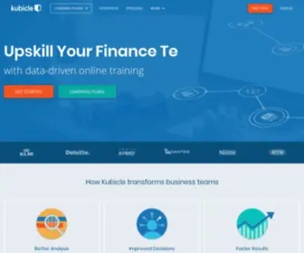 Kubicle.com(Online Analytics Training for Business) Screenshot