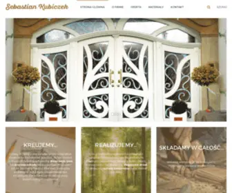 Kubiczek-DRzwi.pl(Ekskluzywne drzwi i schody z drewna) Screenshot