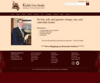 Kubikbooks.com(Kubik Fine Books Ltd) Screenshot