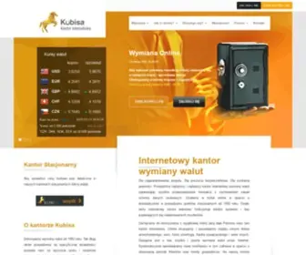 Kubisa24.pl(Internetowy kantor wymiany walut) Screenshot