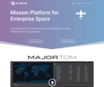 Kubos.com(Space Grade Flight Software and Mission Operations Software) Screenshot