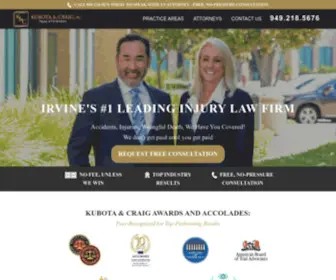 Kubotacraig.com(Irvine Personal Injury Lawyer) Screenshot