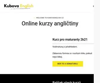 Kubovaenglish.cz(Zábavný učitel angličtiny) Screenshot