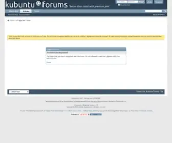 Kubuntuforums.net(Kubuntu Forums) Screenshot