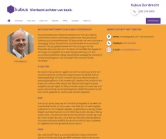 Kubusdordrecht.nl(Accountantskantoor Kubus Dordrecht voor ondernemers) Screenshot