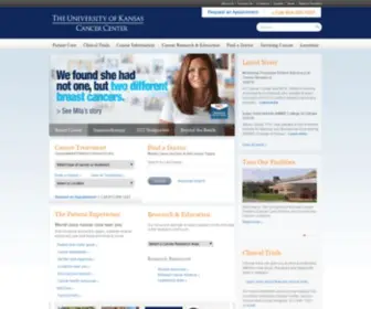 Kucancercenter.org(The University of Kansas Cancer Center) Screenshot