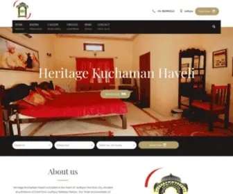 Kuchamanhaveli.com(Heritage Kuchaman Haveli) Screenshot