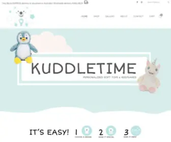 Kuddletime.com.au(Kuddletime Personalised Soft Toys) Screenshot